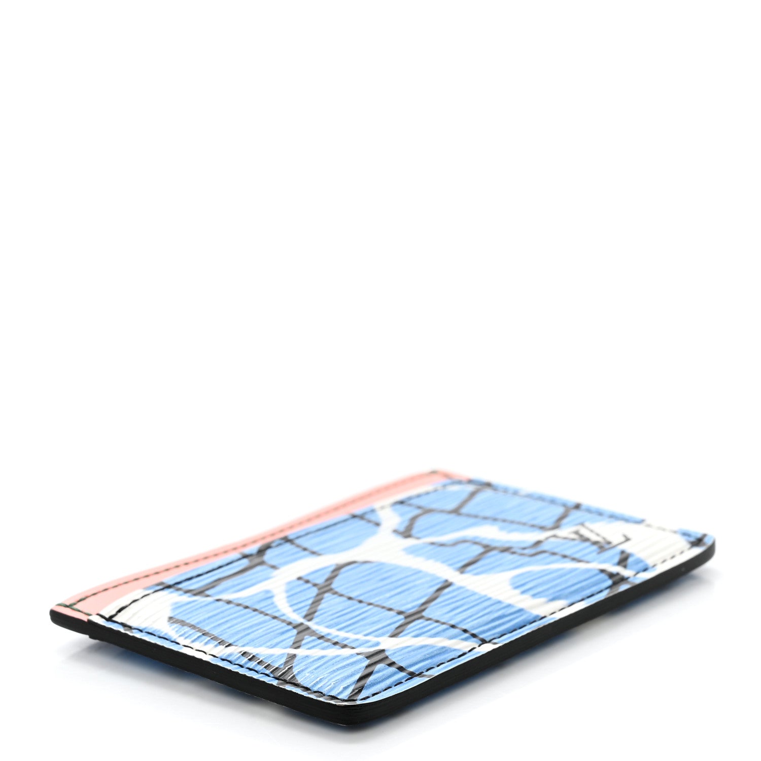 Louis Vuitton LOUIS VUITTON Epi Card Holder Aqua 4 of 7