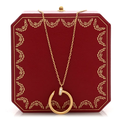 Cartier 18K Yellow Gold Diamond Juste Un Clou Pendant Necklace 5 of 5