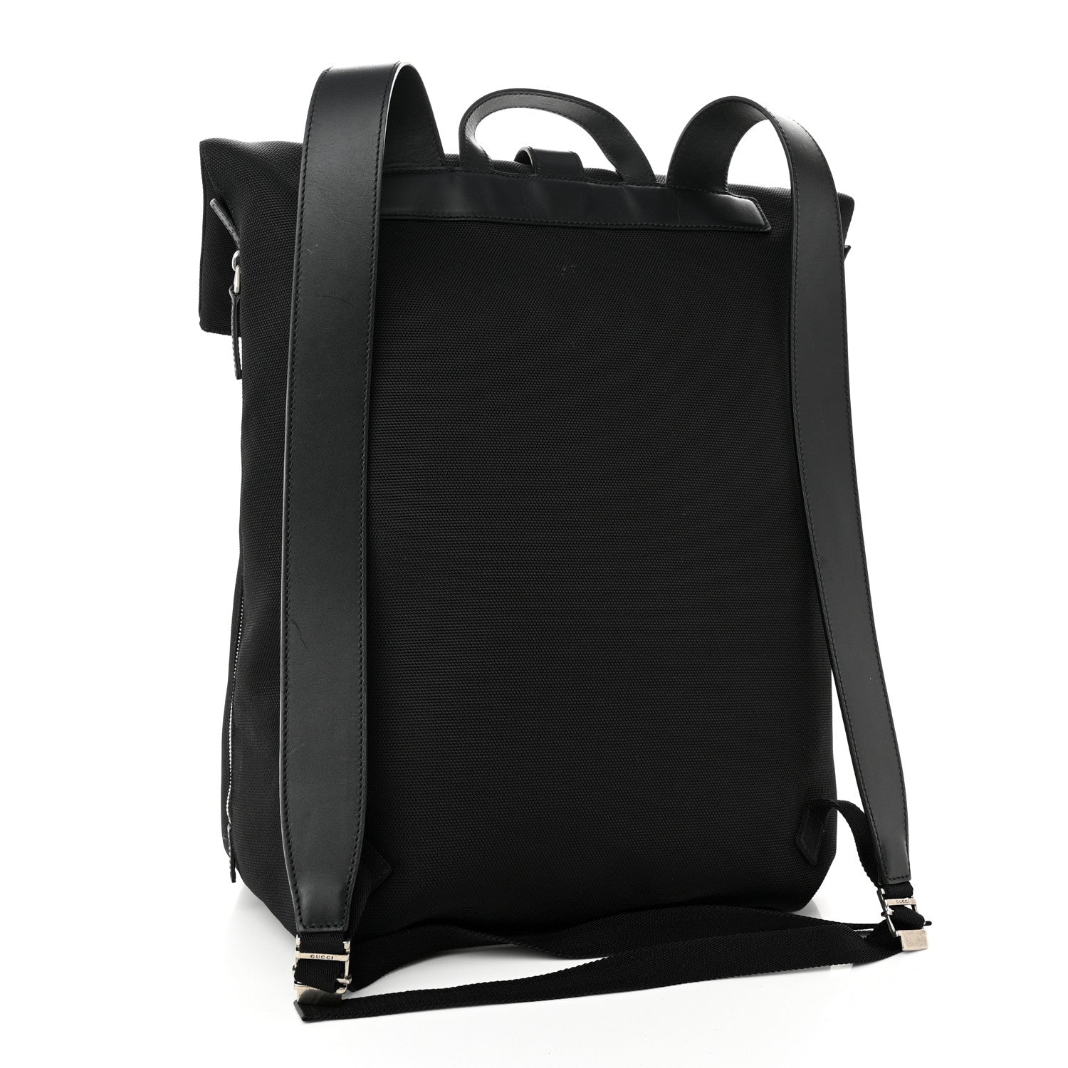 Gucci Techno Canvas Web Single Buckle Backpack Black 2 of 10