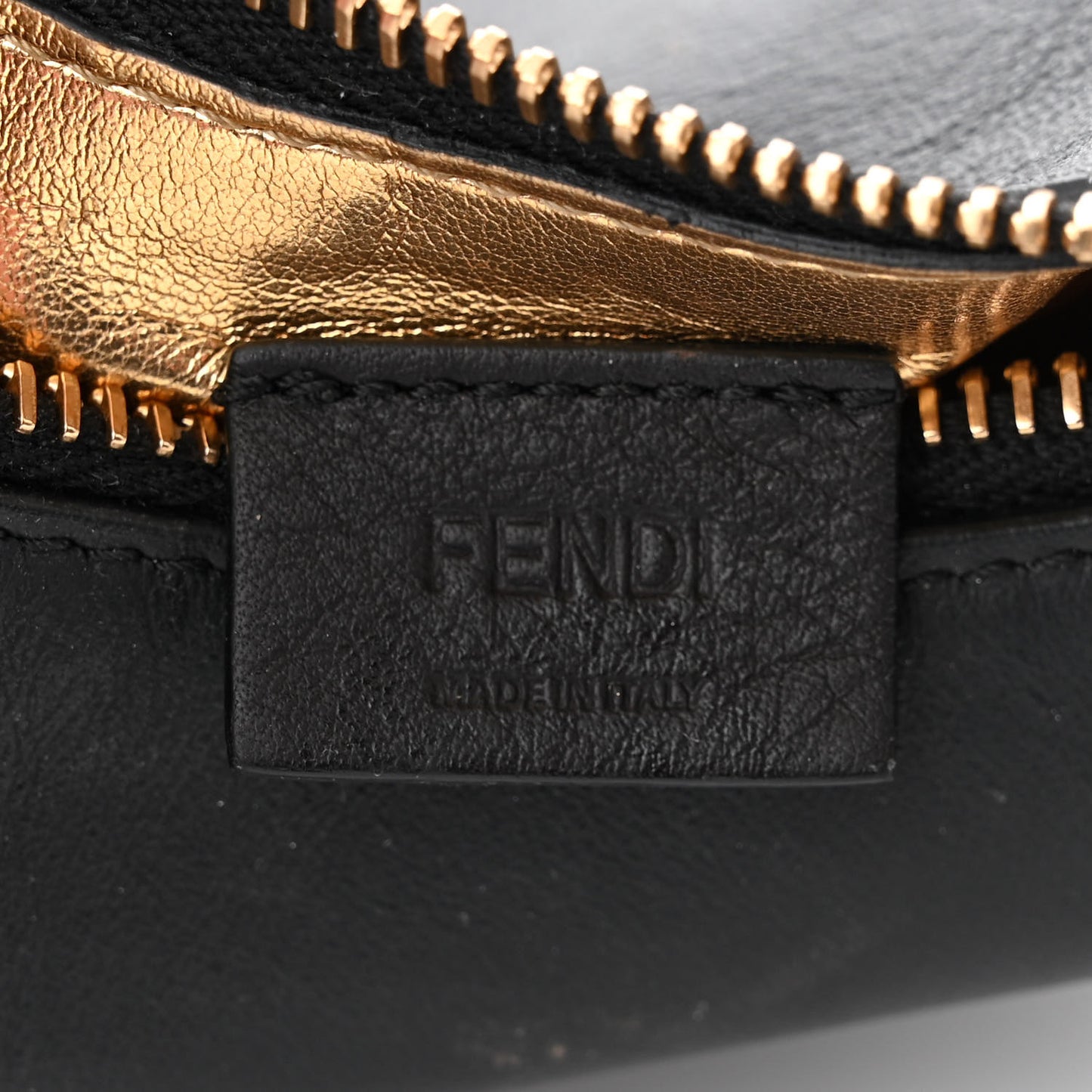 Vitello Grace Matte Nano Fendigraphy Hobo Charm Black