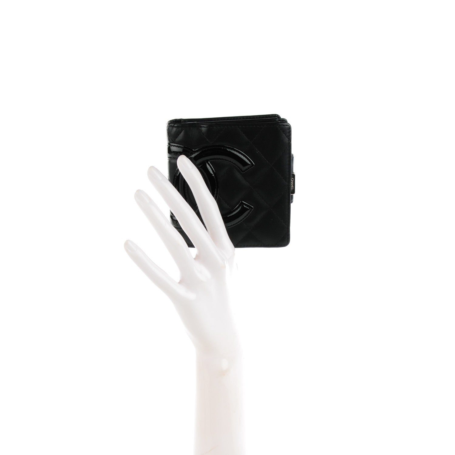 Chanel Calfskin Quilted Cambon Bi-Fold Wallet Black 2 of 9