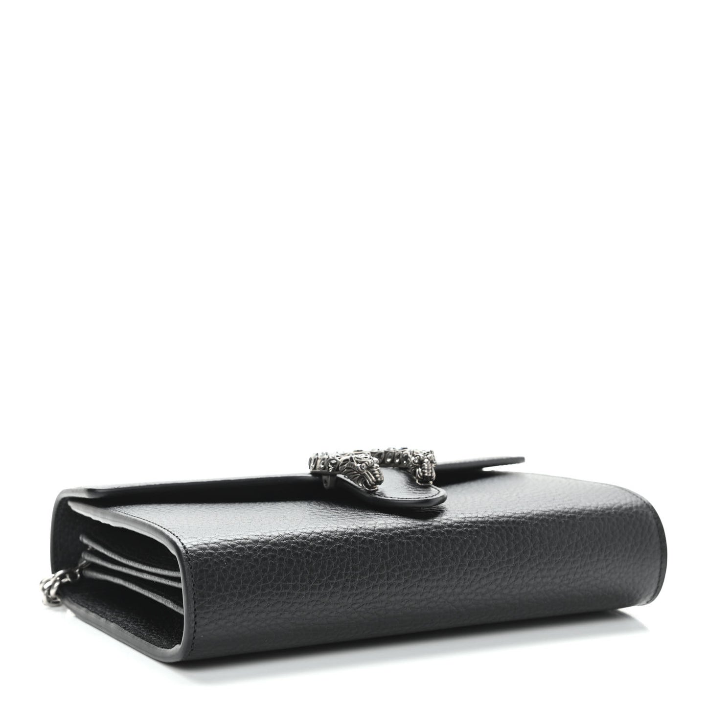 Calfskin Mini Dionysus Chain Wallet Black