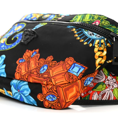 Versace Nylon Marsupio St Catene Medusa Belt Bag Black Multicolor 9 of 9