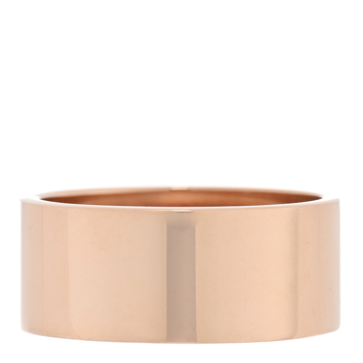 Hermes 18K Rose Gold Diamond GM Kelly Ring 53 6.5 3 of 4