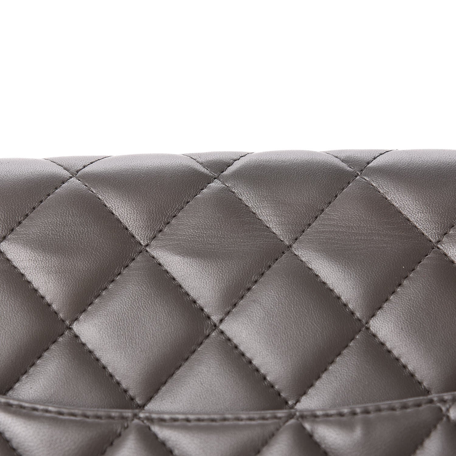 Chanel Lambskin Quilted Maxi Single Flap Dark Grey 15 of 15