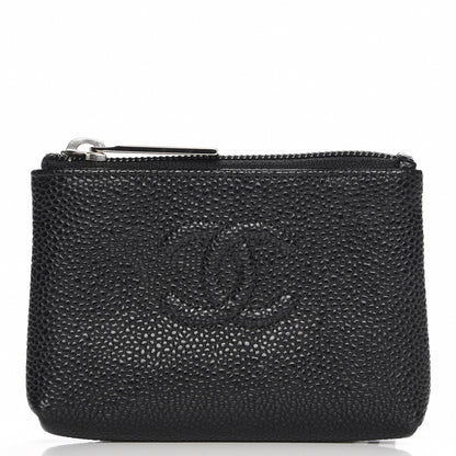 Chanel Caviar Timeless CC Key Holder Black 1 of 8