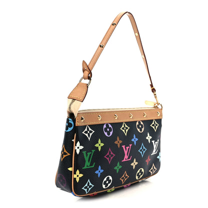 Louis Vuitton Monogram Multicolor Pochette Accessories Black 4 of 21