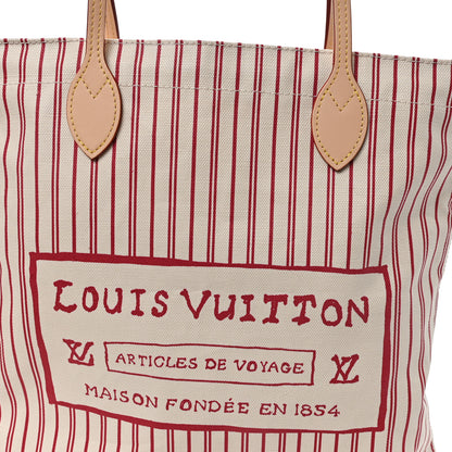 Louis Vuitton Cotton Canvas Grace Coddington Carry It Beige Plum 7 of 9
