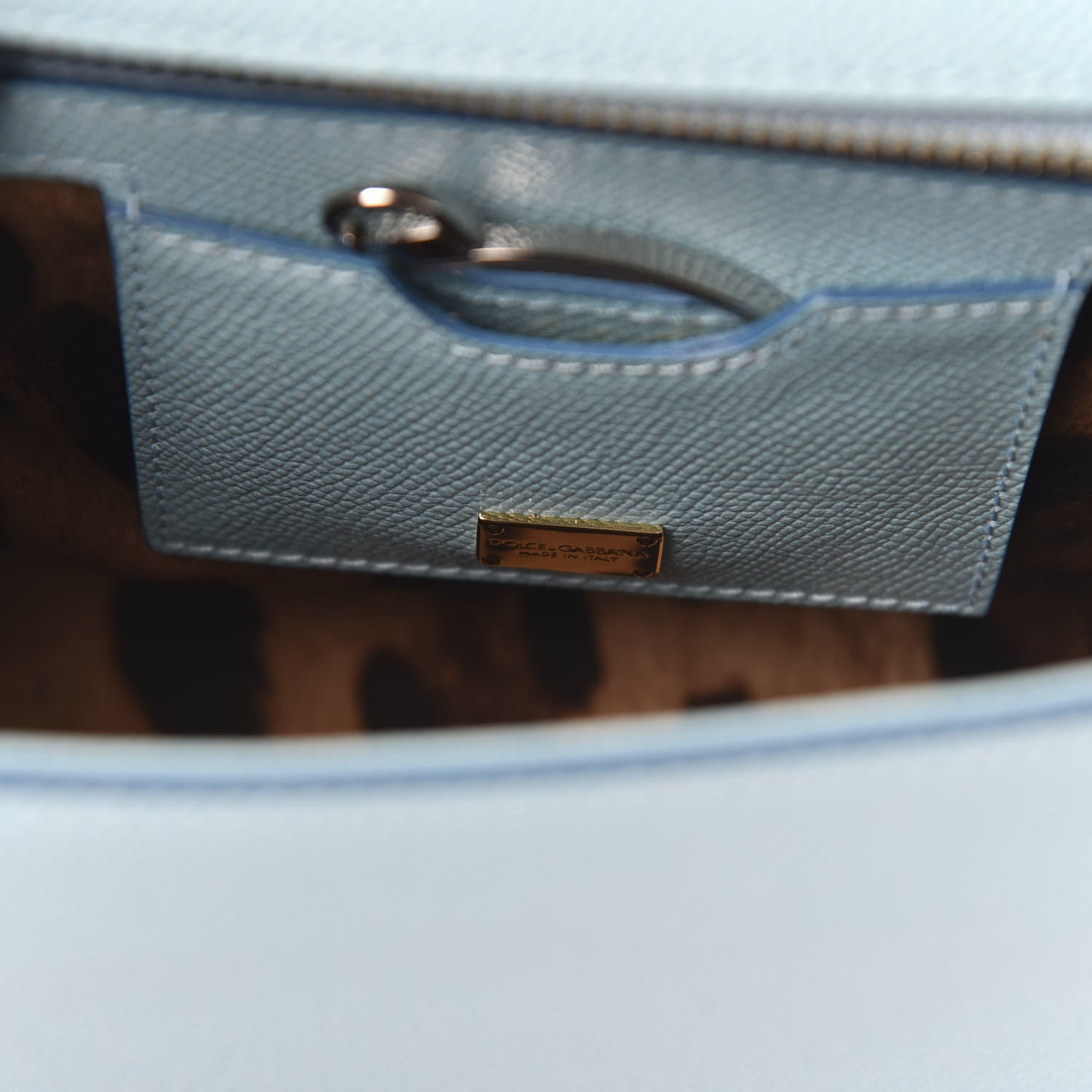 Dolce & Gabbana Dauphine St.Giap Papaveri Print Medium Miss Sicily Satchel Celeste 8 of 9