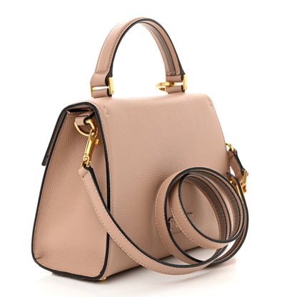Valentino Garavani Grainy Calfskin Small VSling Top Handle Bag Poudre 3 of 9