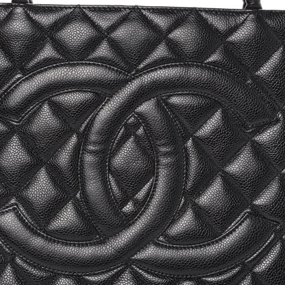Chanel Caviar Quilted Medallion Tote Black 12 of 14