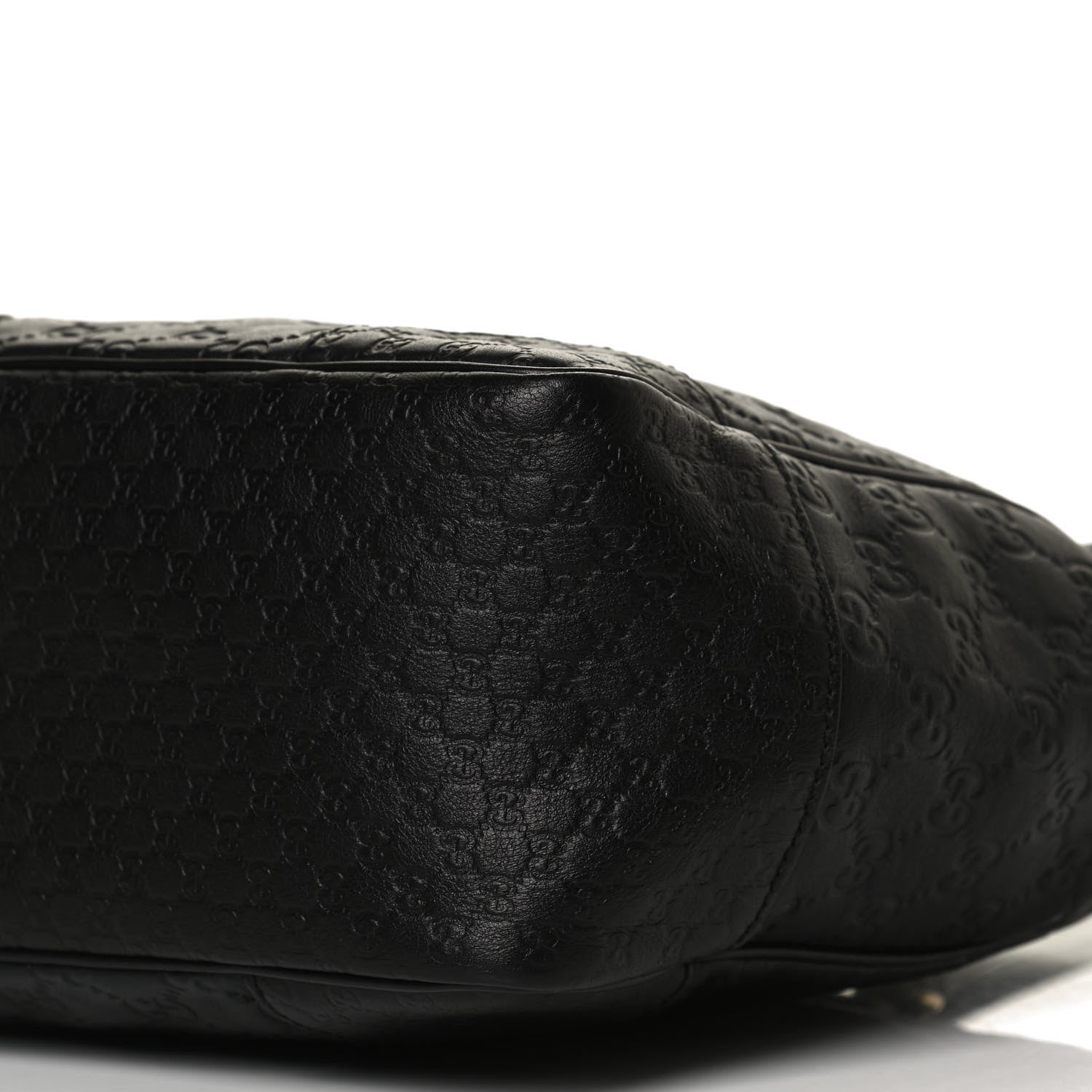 Gucci Guccissima Small Bree Zippered Tote Black 12 of 12