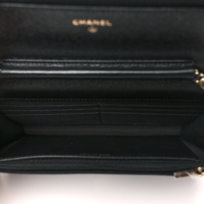 Chanel Caviar Quilted Multi Chain Wallet On Chain WOC Black 5 of 12