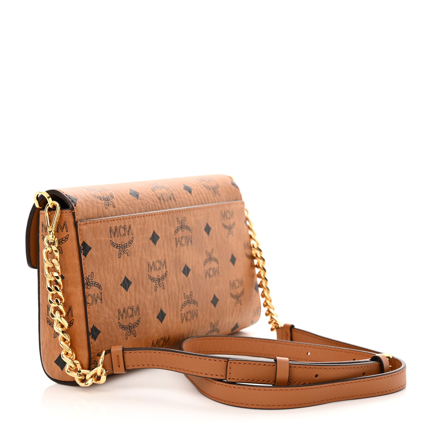 Visetos Monogram Tracy Crossbody Cognac