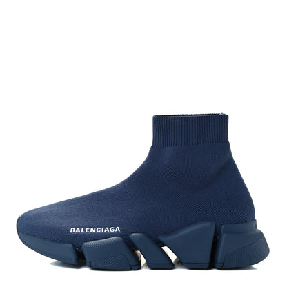 Balenciaga Technical 3D Recycled Knit Womens Speed 2.0 Sneakers 36 Monocolor Dark Navy 1 of 10