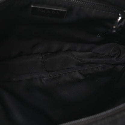 Prada Tessuto Nylon Double Pocket Belt Bag Black 5 of 10