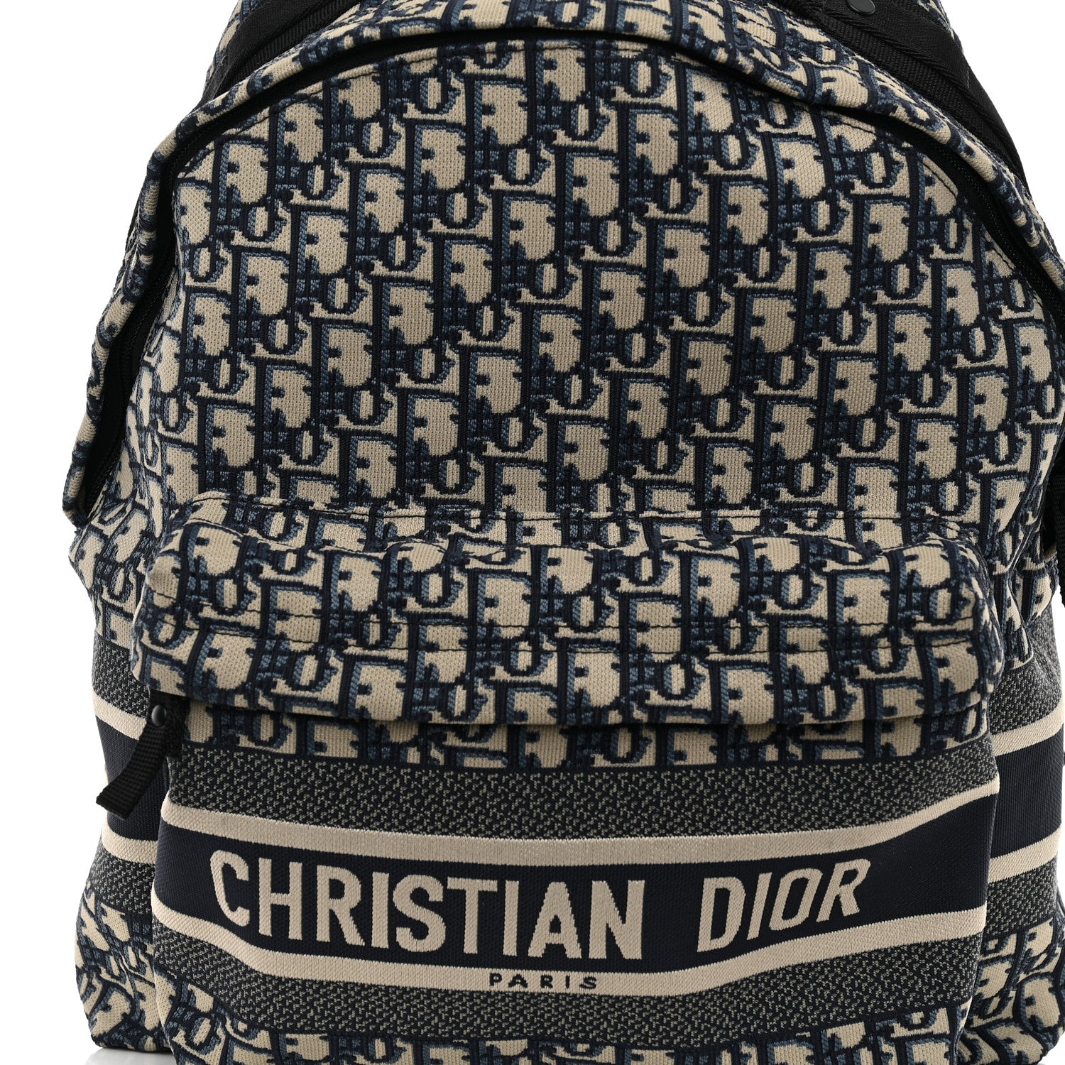 Christian Dior Oblique Diortravel Backpack Blue 8 of 12