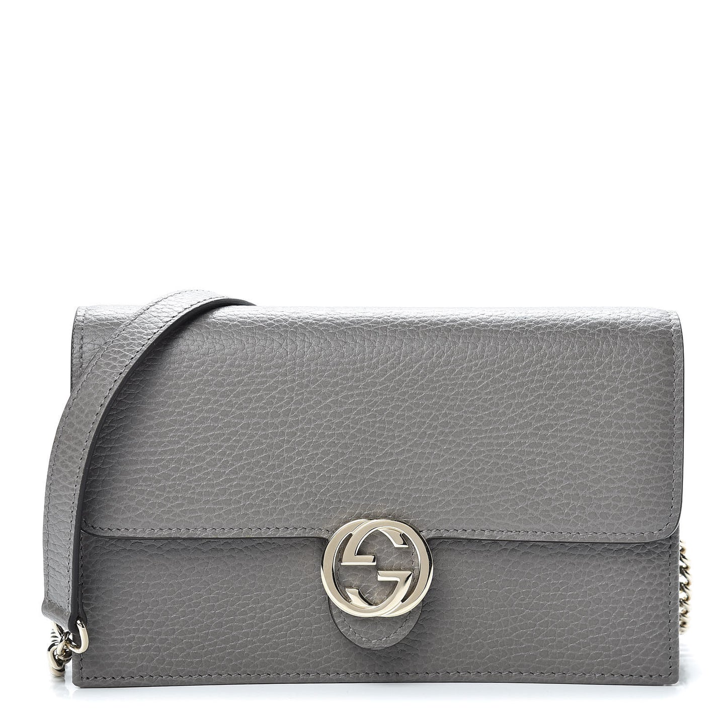 Dollar Calfskin Interlocking G Chain Wallet Loess