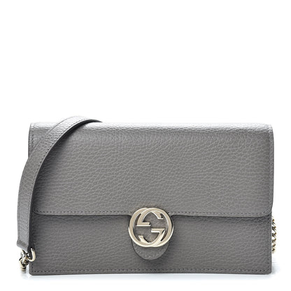 Gucci Dollar Calfskin Interlocking G Chain Wallet Loess 1 of 13