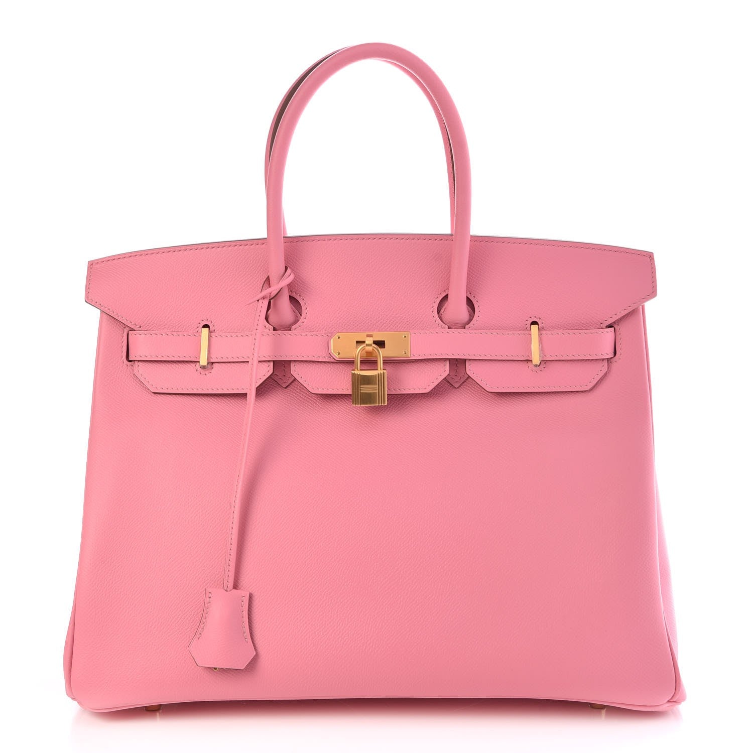 Hermes Epsom Horseshoe Birkin 35 Rose Confetti Gris Perle 1 of 34