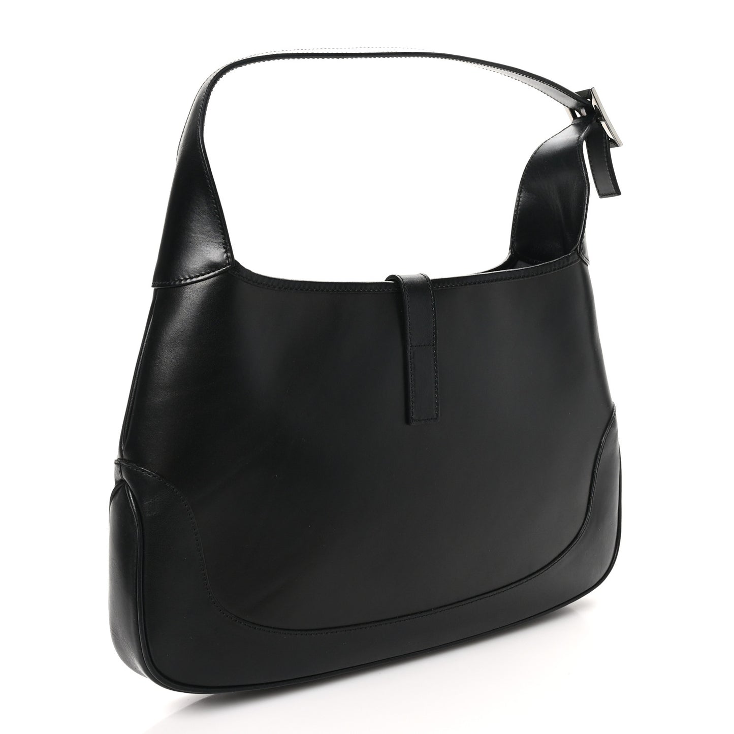 Calfskin Small Jackie O Hobo Black