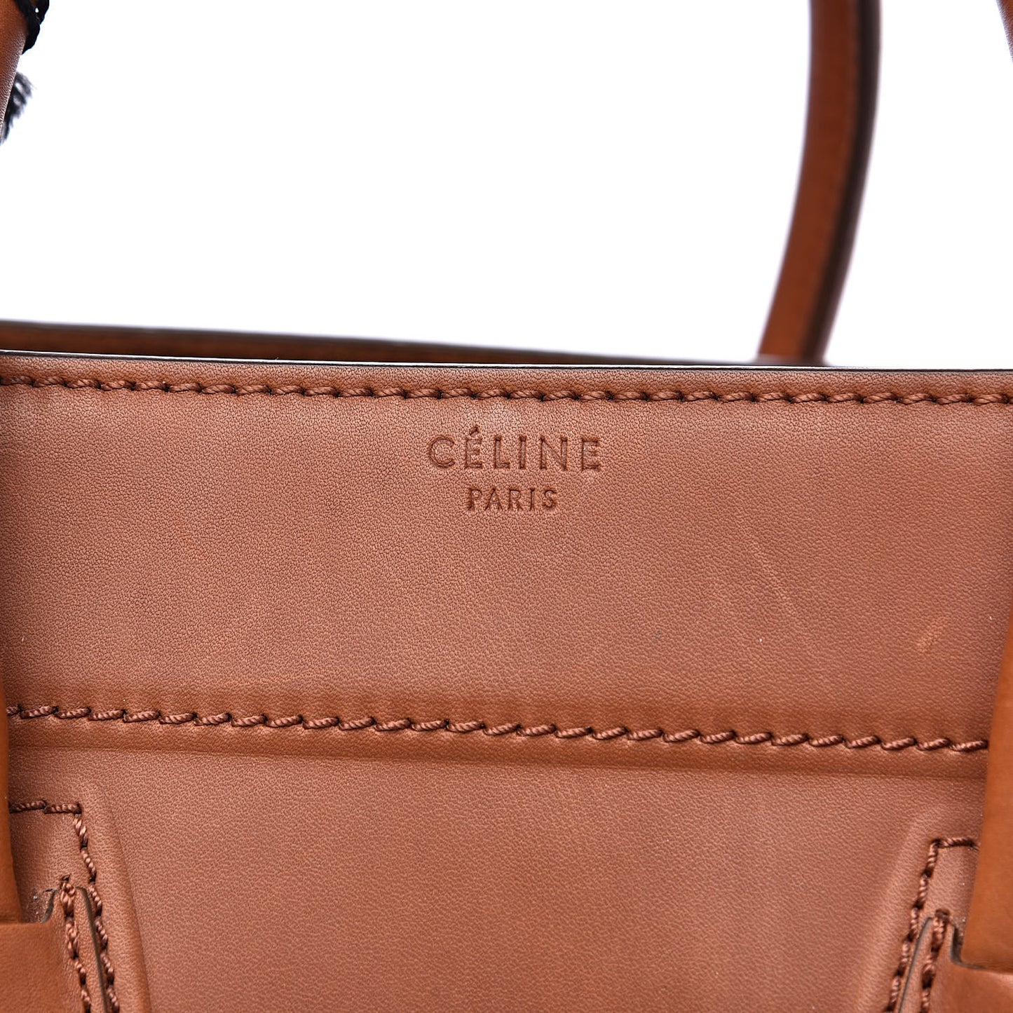 Natural Calfskin Medium Phantom Luggage Tan