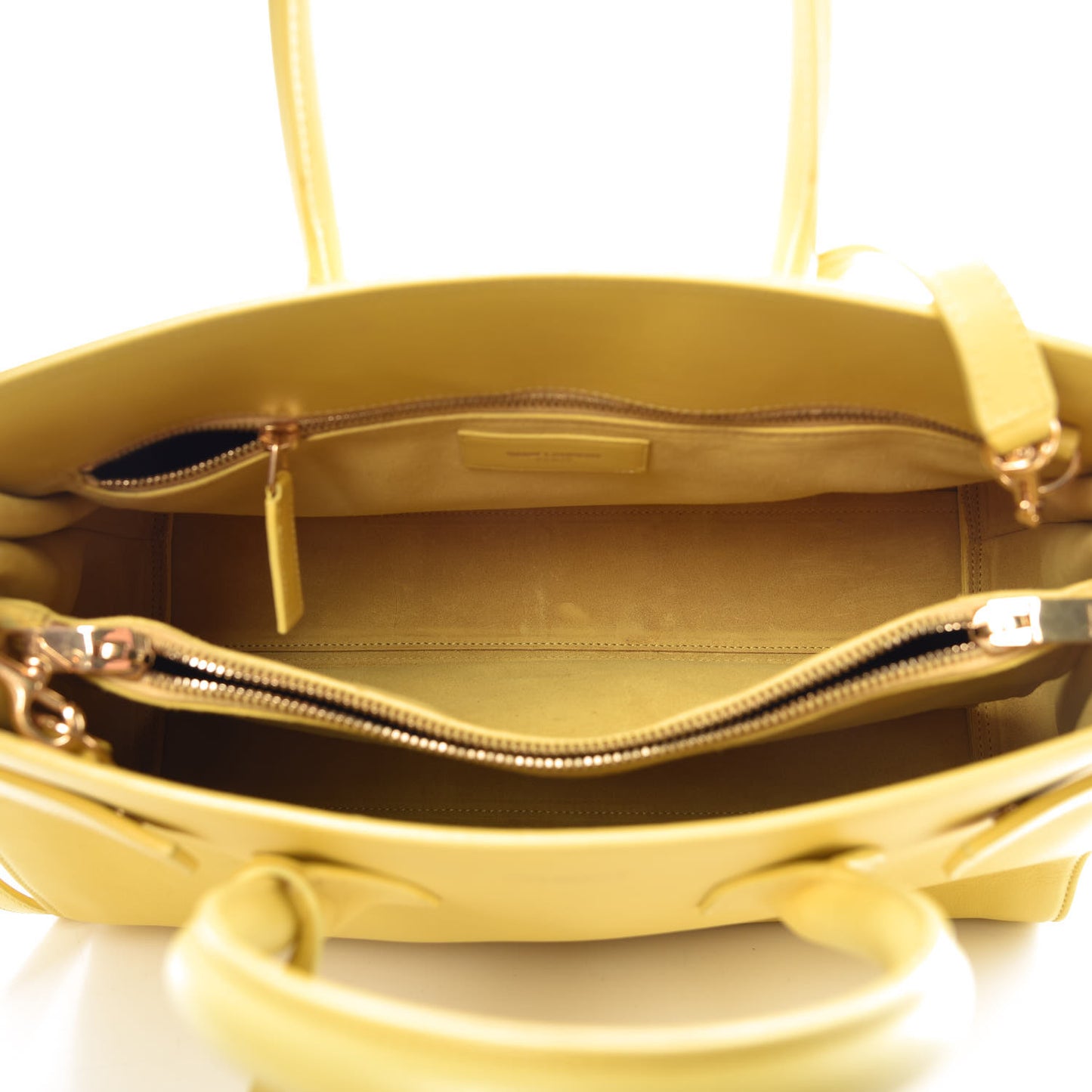 Grained Calfskin Small Sac De Jour Yellow