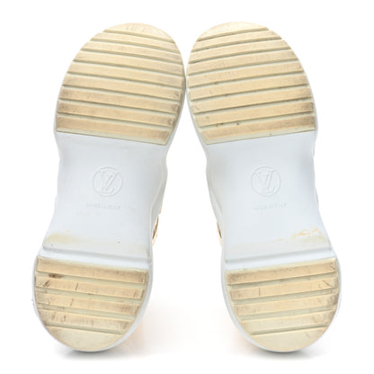 Louis Vuitton Metallic Calfskin Technical Nylon LV Archlight Sneakers 36 Gold White 5 of 9