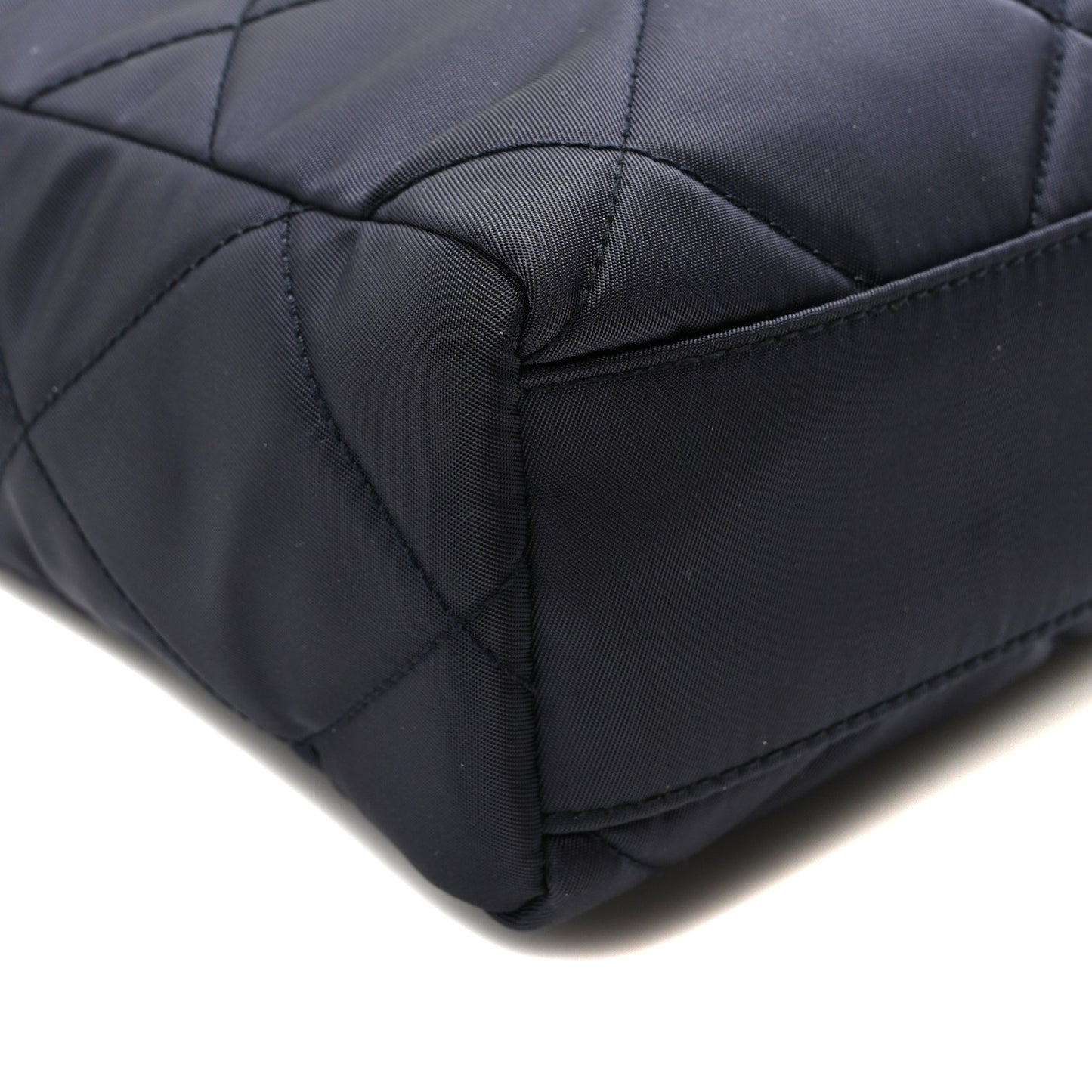 Re-Nylon Saffiano Stitched Re-Edition 1995 Chaine Shoulder Bag Navy