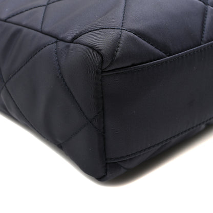 Prada Re-Nylon Saffiano Stitched Re-Edition 1995 Chaine Shoulder Bag Navy 8 of 9