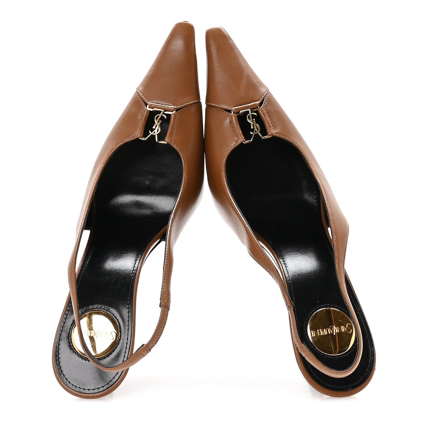 Nappa Babylone Breteuil Slingback Pumps 36 Macadamia