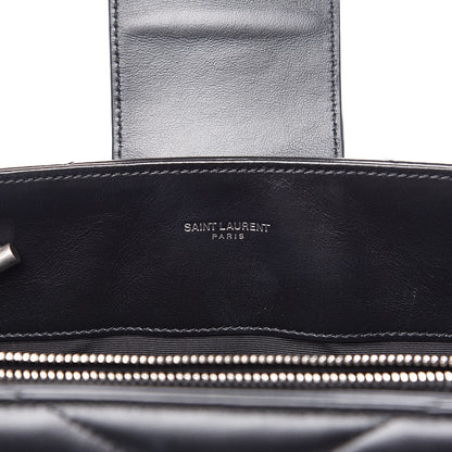 Saint Laurent Calfskin Y Quilted Monogram Large Loulou Shopper Black 9 of 15