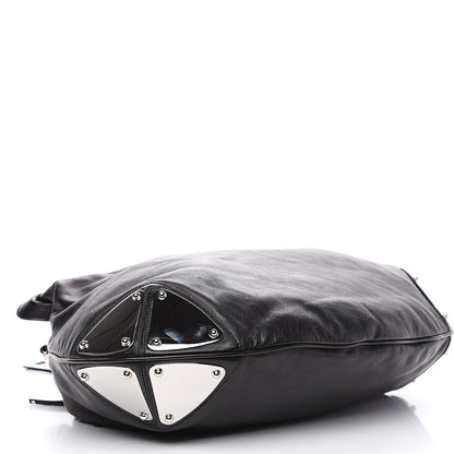 Gucci Calfskin Large Indy Top Handle Hobo Black 3 of 9