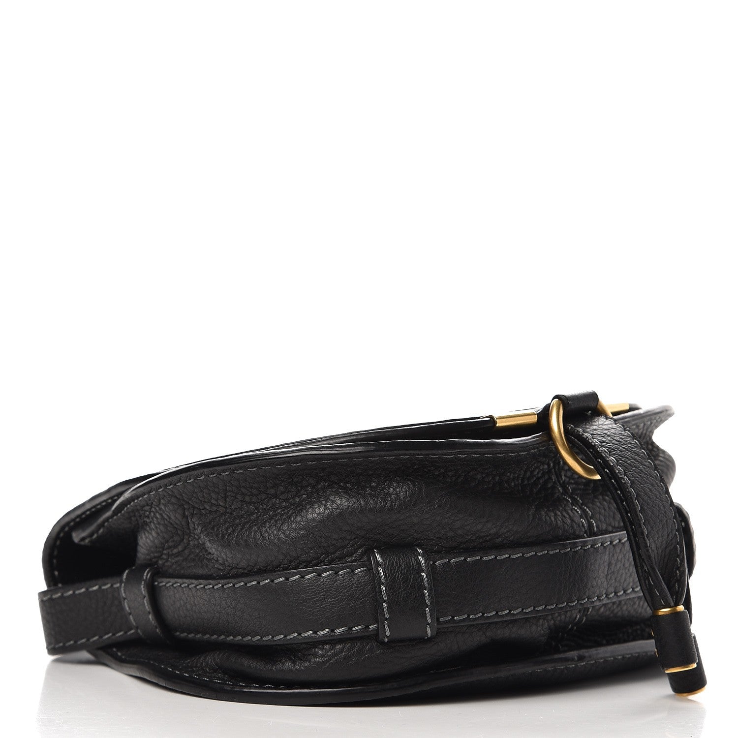 Chloe Calfskin Mini Marcie Round Crossbody Bag Black 4 of 7