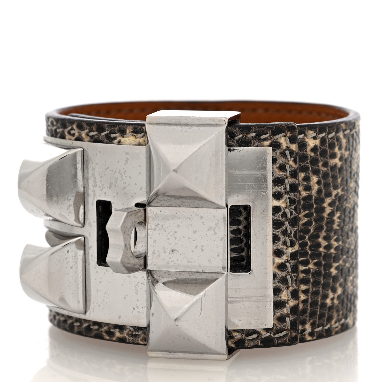 Hermes Lizard Collier De Chien CDC Bracelet S Ombre 3 of 5