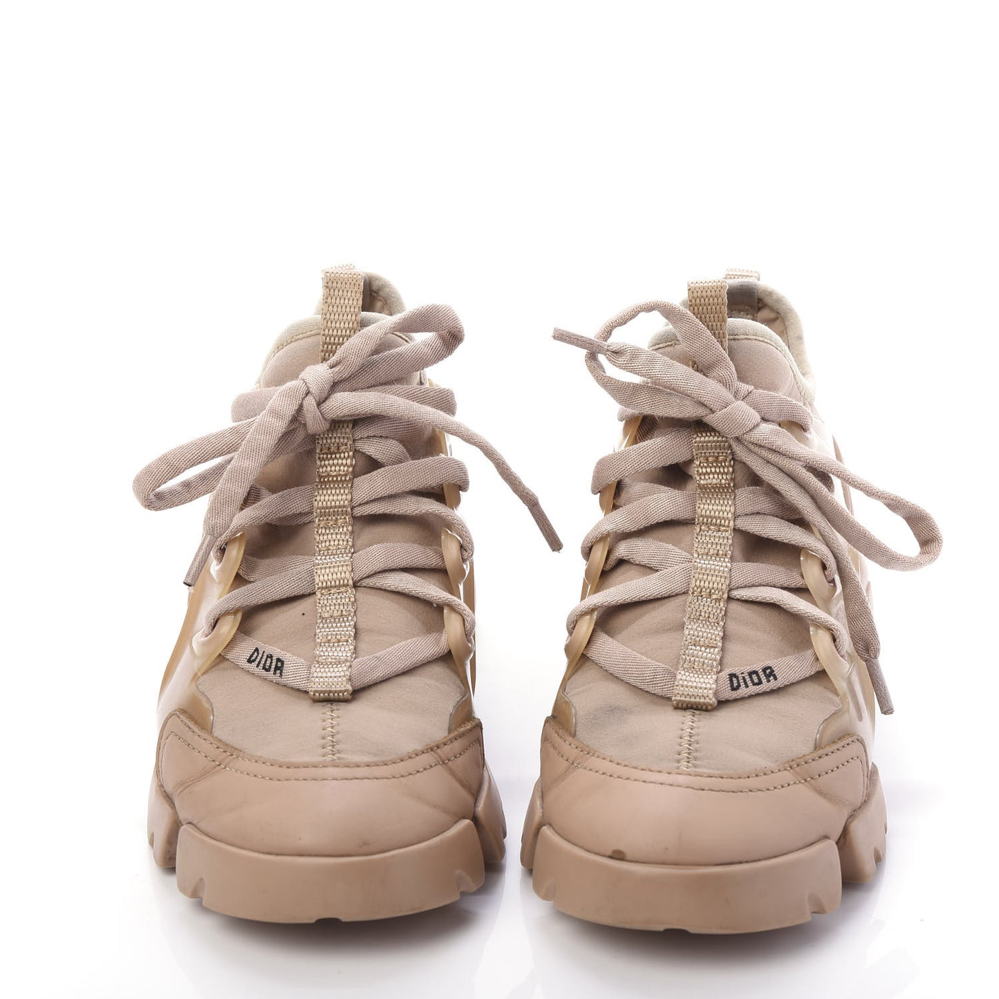 Neoprene Rubber Womens D-Connect Sneakers 35.5 Nude