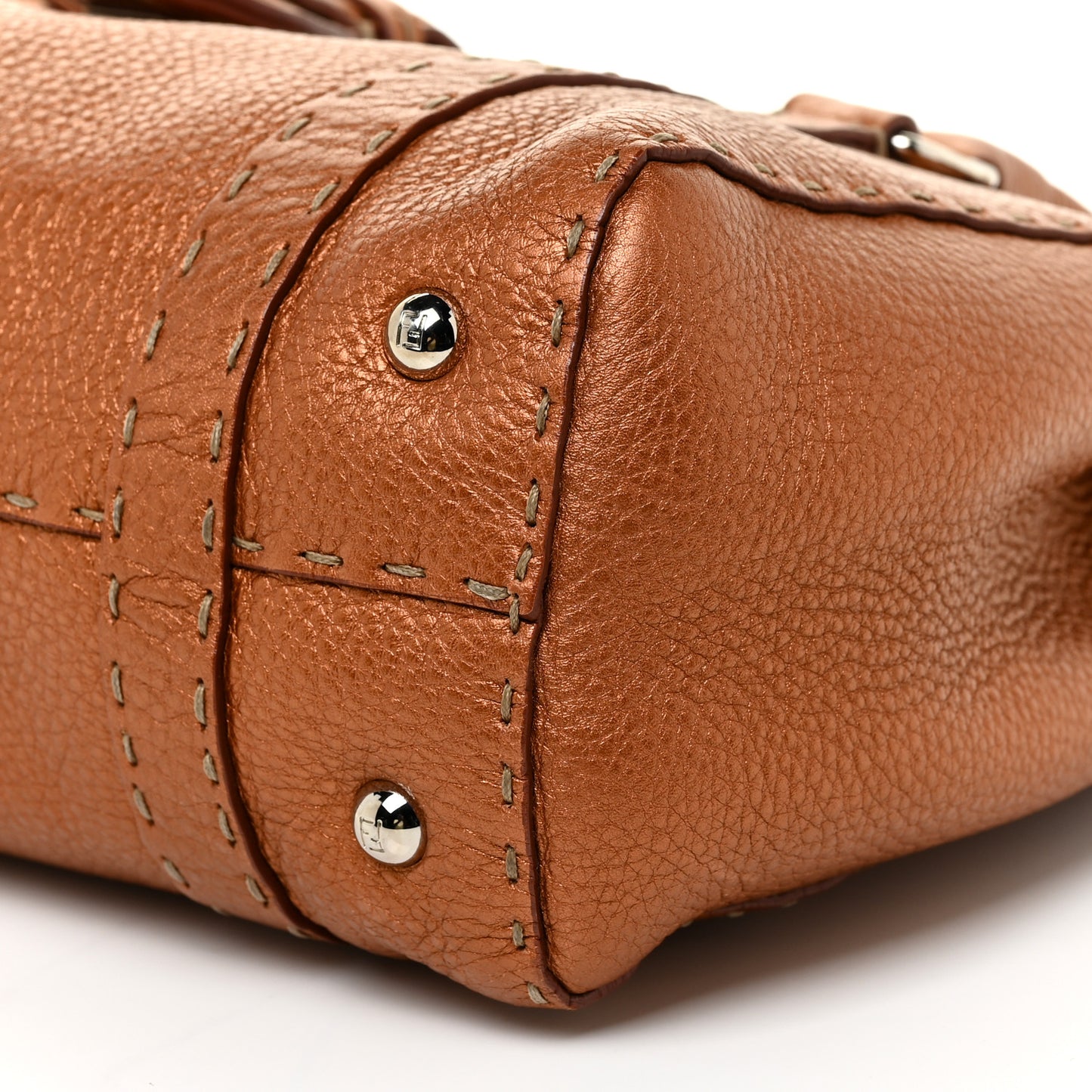 Cuoio Romano Selleria Linda Satchel Bronzo