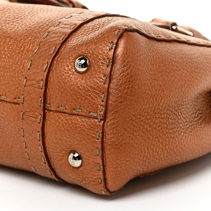 Fendi Cuoio Romano Selleria Linda Satchel Bronzo 10 of 10