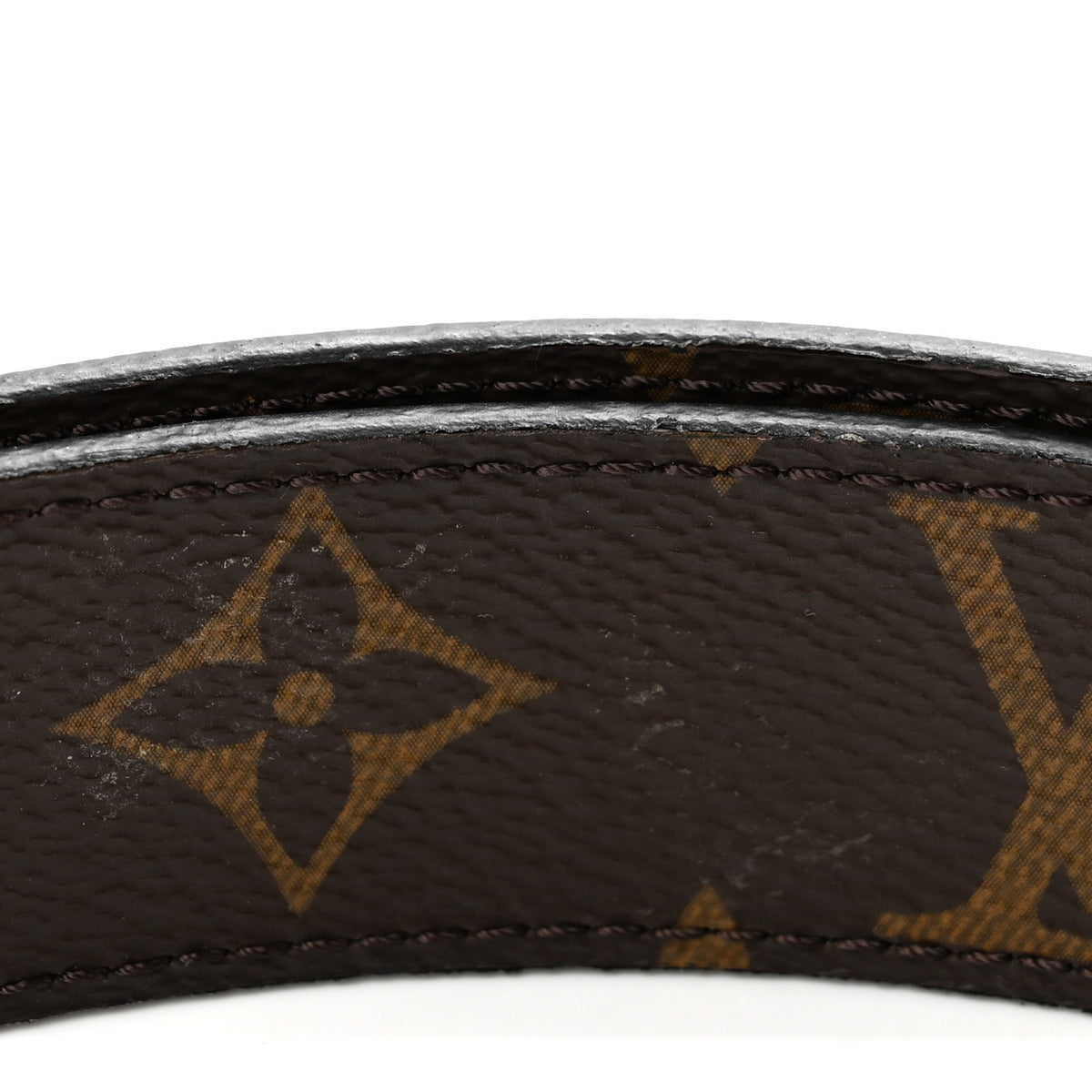 Calfskin Monogram 30mm LV Initiales Reversible Belt 90 36 Black