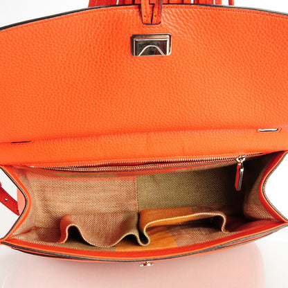 Gucci Cellarius Calfskin Medium Bamboo Daily Flap Shoulder Bag New Dark Orange 5 of 6
