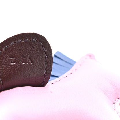 Hermes Milo Lambskin Grigri Rodeo Horse Bag Charm PM Mauve Sylvestre Bleu France Rouge Sellier 3 of 5