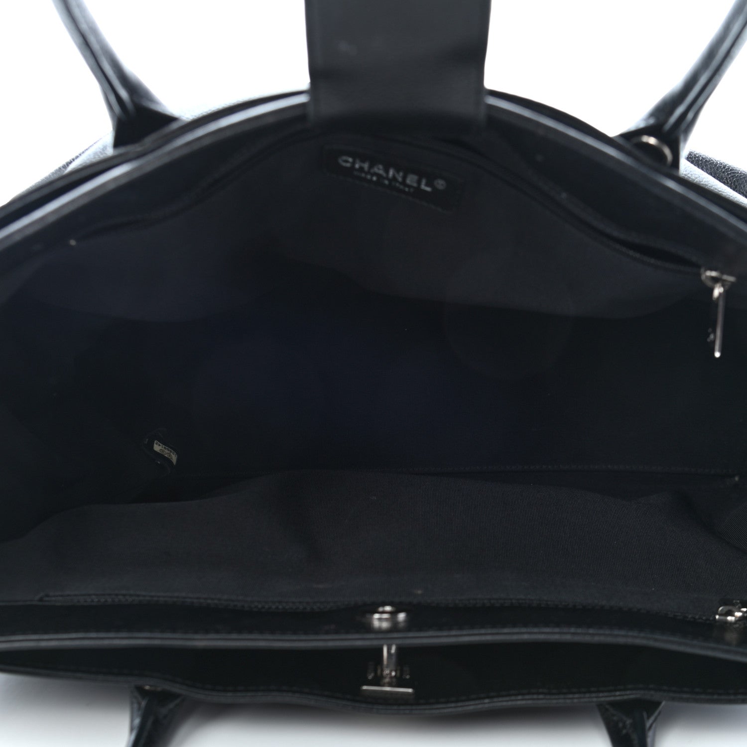 Chanel Calfskin Cerf Executive Shopper Tote Black 4 of 12