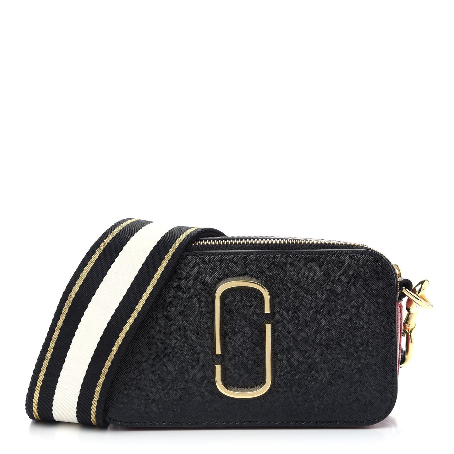 Saffiano Snapshot Camera Bag Black Multi