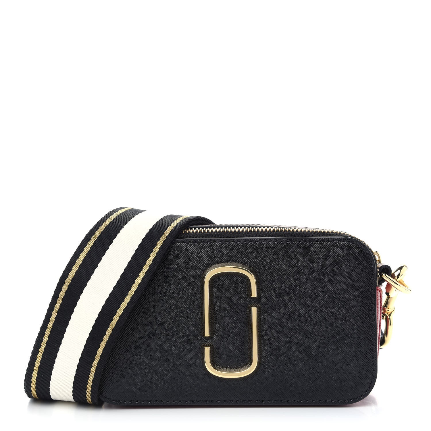 Marc Jacobs Saffiano Snapshot Camera Bag Black Multi 1 of 8
