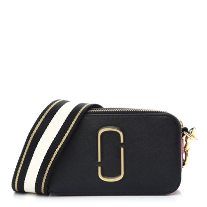 Marc Jacobs Saffiano Snapshot Camera Bag Black Multi 1 of 8