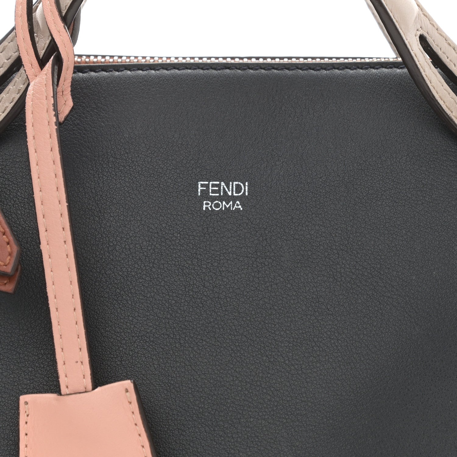 Fendi Vitello Dolce 4 Color Medium By The Way Multicolor Boston Bag Blue Notte Baby Pink 8 of 8