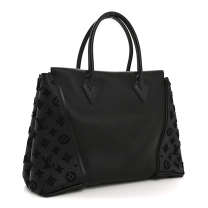 Louis Vuitton Veau Cachemire Tote W PM Black 3 of 14