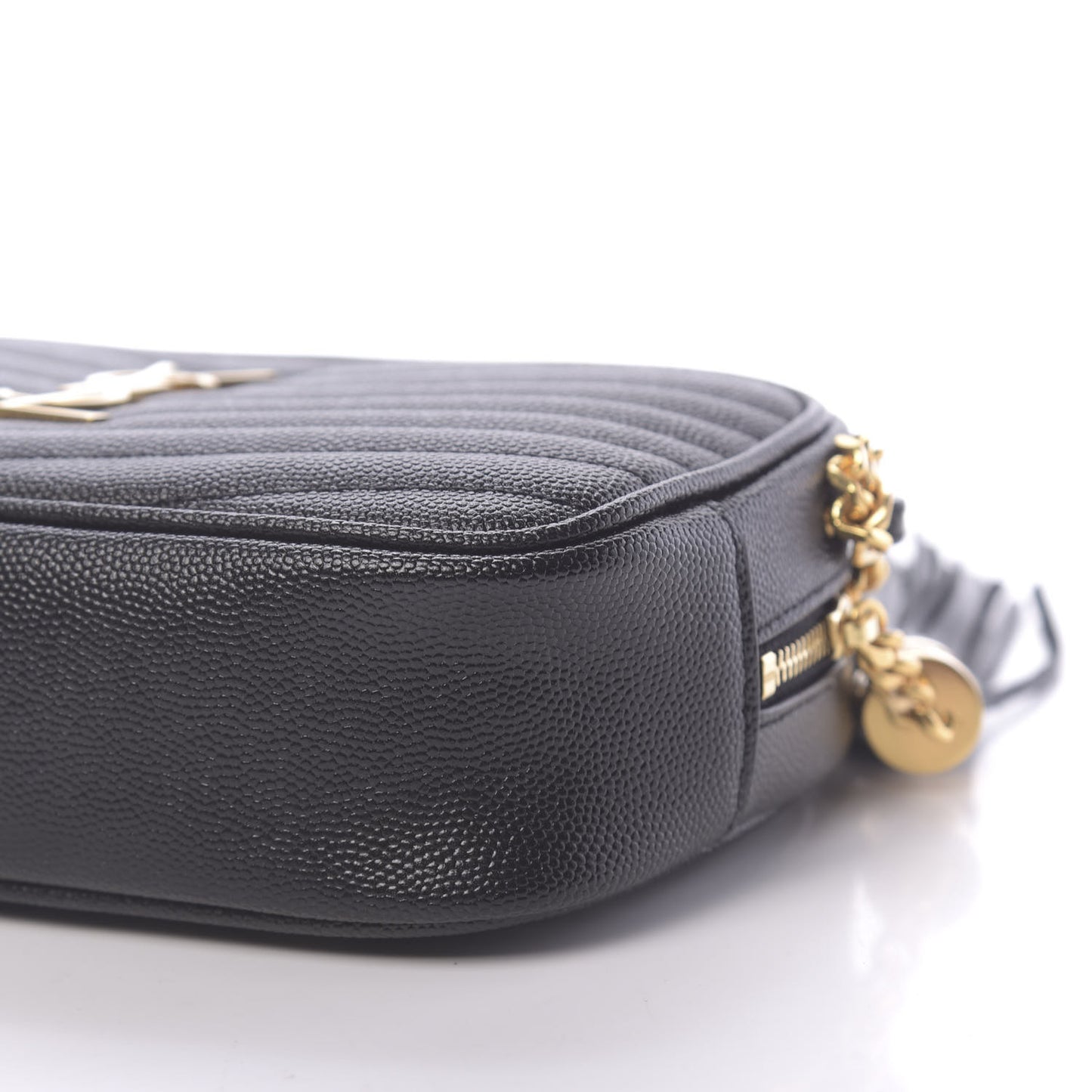 Grain De Poudre Matelasse Monogram Mini Lou Camera Bag Black