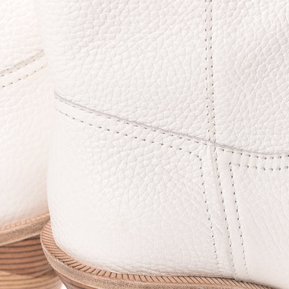 Fendi Grained Calfskin Cutwalk Ankle Boots 36.5 White 17 of 19