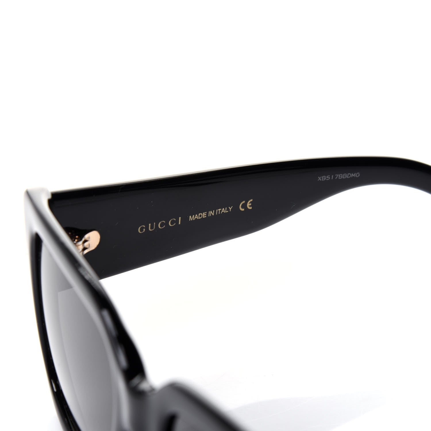 Gucci Acetate Square Frame Sunglasses GG0141S Black 6 of 8